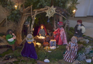Foto der Krippe in der Erl&ouml;serkirche im B&auml;renkeller