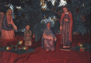 Foto der Krippe in der Hessingkirche