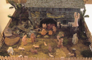 Foto der gro&szlig;en Krippe in Maria und Martha Gemeindezentrum