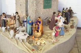 Foto der Krippe in St. Thomas in Kriegshaber