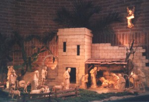 Foto der Krippe in der Zw&ouml;lf-Apostel-Kirche