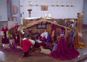 Foto der Krippe in Maria Immaculata in Asbach-B&auml;umenheim