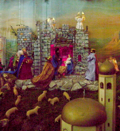 Foto der Krippe in der Spitalkirche in Donauw&ouml;rth
