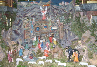Foto der Krippe inSt. Nikolaus in Oberndorf 