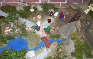 Foto der Krippe in St. Martin in Germaring