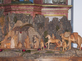 Foto der Krippe in St. Johann Baptist in Landsberied