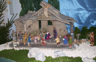 Foto der Krippe in St. Leonhard in Pf&ouml;rring