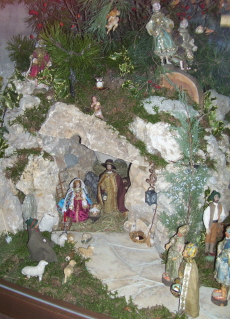 Foto der gro&szlig;en Krippe in St. Pius in Ingolstadt