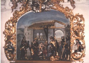 Foto der linken Krippe in Mari&auml; Himmelfahrt in Kirchhaslach