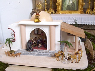 Foto der Krippe in St. Michael in Bertoldsheim