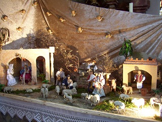 Foto der Krippe in St. Ursula in Pellheim