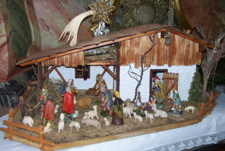 Foto der Krippe in St. Rasso in Untergammenried