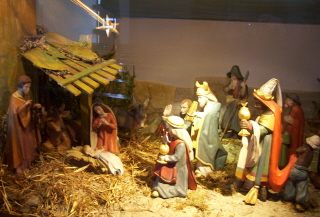 Foto der Krippe in Verkl&auml;rung Christi in Schongau