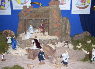 Foto der Krippe in St. Ulrich in Ellgau