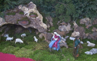 Foto der Krippe in St. Sylvester in Hiltenfingen