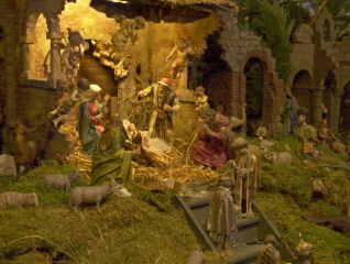 Foto der Krippe in St. Johannes Baptist in Kloster Holzen