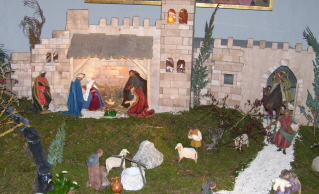 Foto der Krippe in Christk&ouml;nig in Nordendorf