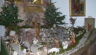 Foto der Krippe in St. Stephan in Kissing