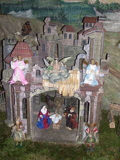 Foto der Krippe in St. Nikolaus in Binswangen