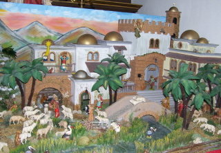 Foto der Krippe in St. Peter in Burghagel