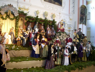 Foto der Jesuitenkrippe in Mindelheim