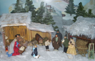 Foto der Krippe in Herz-Jesu in M&uuml;nchen