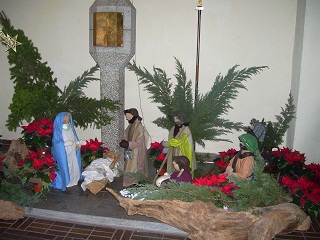 Foto der Krippe in Leiden Christi in M&uuml;nchen