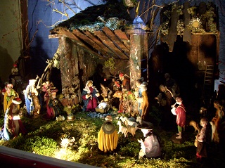 Foto der Krippe in Leiden Christi in M&uuml;nchen