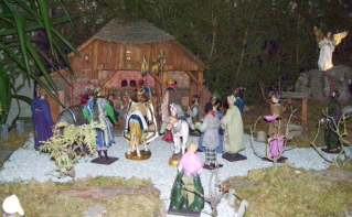 Foto der Krippe in St. Christoph in M&uuml;nchen