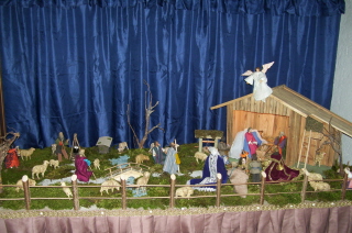 Foto der Krippe in St. Peter und Paul in M&uuml;nchen-Allach