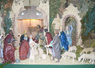 Foto der Krippe in St. Cyriakus in Grafertshofen