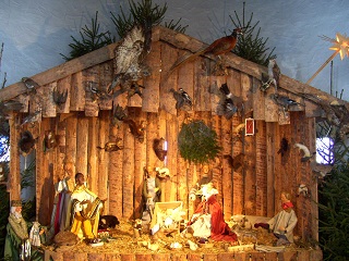 Foto der Krippe in St. Josef in N&ouml;rdlingen