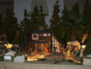 Foto der Krippe im Kaiserdom in Speyer